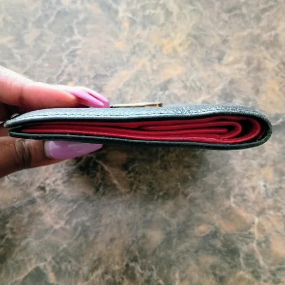 Authentic Christian Dior CD Icon Bifold Wallet – Black Grained Calfskin - Men’s - Picture 5 of 8